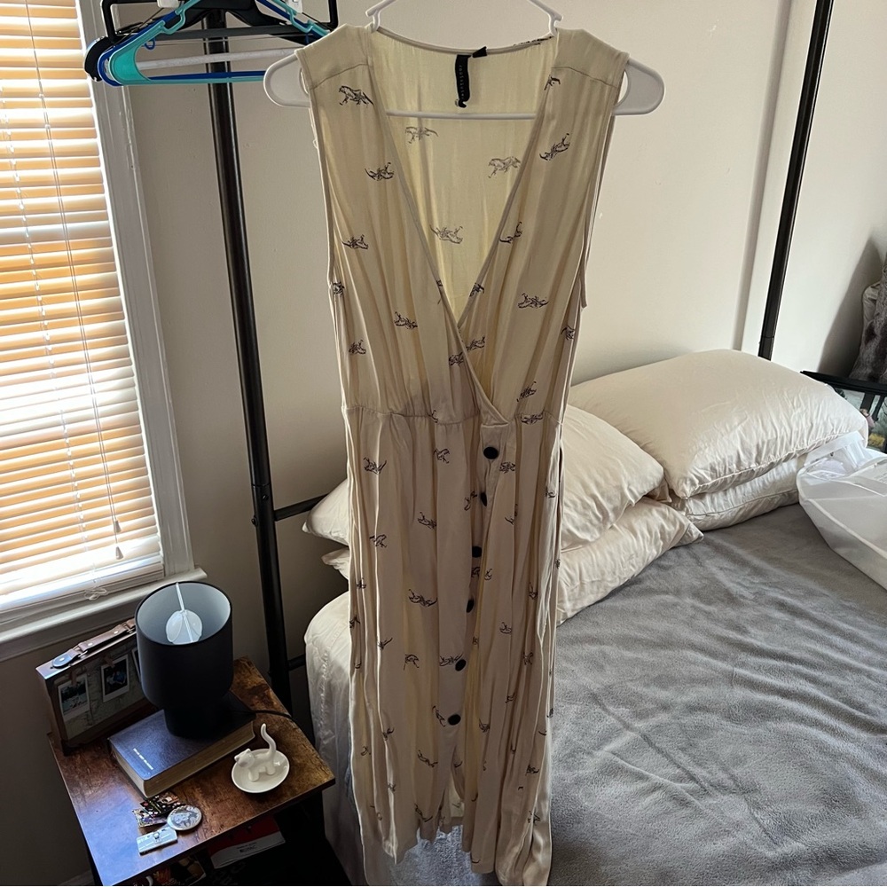 Knot Sisters X Anthropologie Jungle Cat Midi Dress